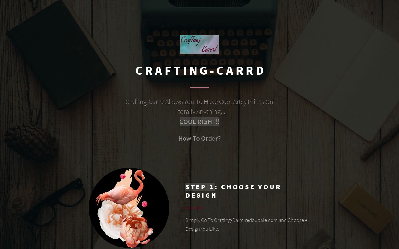 Carrd profile picture for @crafting